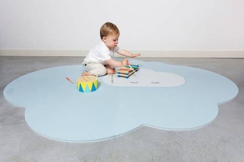 QUUT Mata do zabawy piankowa podłogowa duża Chmurka Playmat Dusty Blue QUUT Mata do zabawy piankowa podłogowa duża Chmurka Playmat Dusty Blue