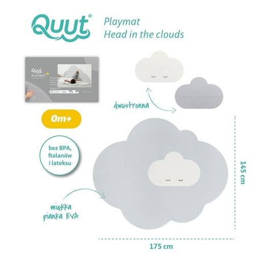 QUUT Mata do zabawy piankowa podłogowa duża Chmurka Playmat Pearl Grey QUUT Mata do zabawy piankowa podłogowa duża Chmurka Playmat Pearl Grey