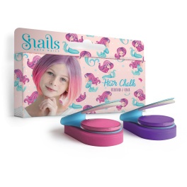 SNAILS Zmywalne kredy do włosów Hair Chalk 2 szt - Mermaid