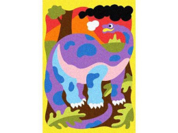 Sabbiarelli Album do Kolorowania Magicznym Piaskiem, Dinozaury, 5l+