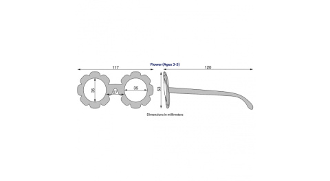 BABIATORS Okulary przeciwsłoneczne 3-5 lat z polaryzacją Blue Series - The Daisy White Flower ze złotymi soczewkami BABIATORS Okulary przeciwsłoneczne 3-5 lat z polaryzacją Blue Series - The Daisy White Flower ze złotymi soczewkami