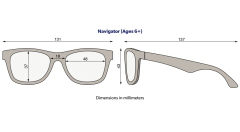 BABIATORS Okulary przeciwsłoneczne Navigator Blue Crush wiek 6+