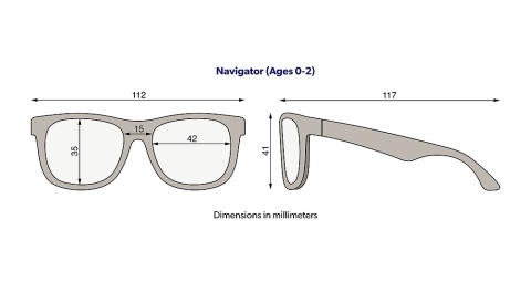 BABIATORS Okulary przeciwsłoneczne 0-2 lata Navigator Blue Crush