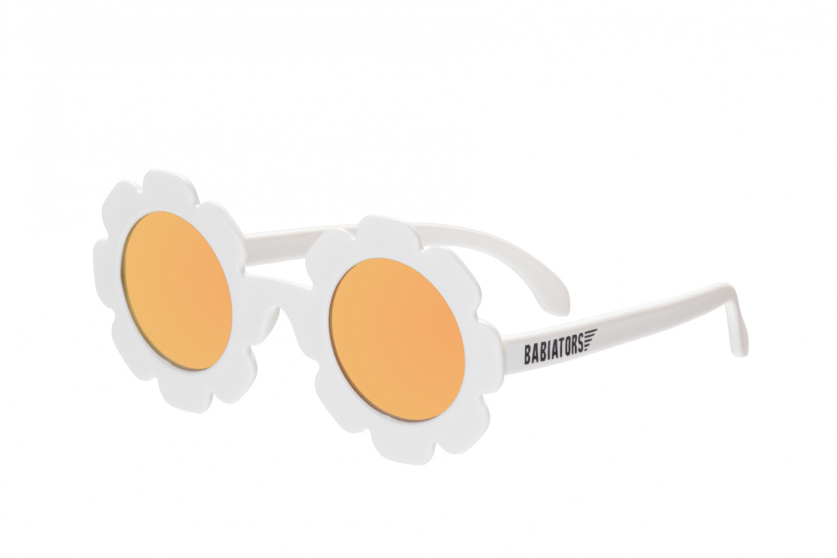 BABIATORS Okulary przeciwsłoneczne z polaryzacją The Daisy: White Flower ze złotymi soczewkami 0-2 lata BABIATORS Okulary przeciwsłoneczne z polaryzacją The Daisy: White Flower ze złotymi soczewkami 0-2 lata