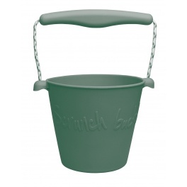 FUNKIT WORLD Składane wiaderko do wody i piasku Scrunch Bucket - Ciemny Zielony