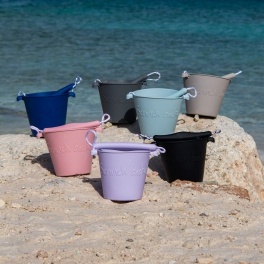 FUNKIT WORLD Składane wiaderko do wody i piasku Scrunch Bucket - Musztardowy