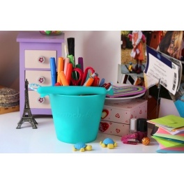 FUNKIT WORLD Składane wiaderko do wody i piasku Scrunch Bucket - Musztardowy