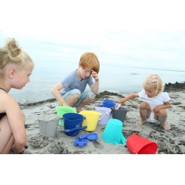 FUNKIT WORLD Składane wiaderko do wody i piasku Scrunch Bucket - Musztardowy