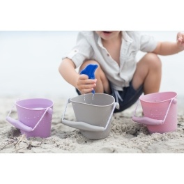 FUNKIT WORLD Składane wiaderko do wody i piasku Scrunch Bucket - Musztardowy