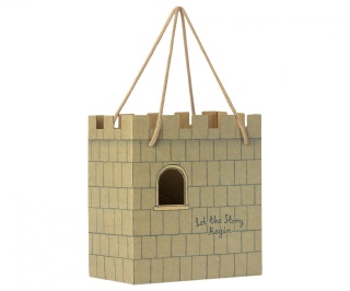 MAILEG Torebka papierowa ZAMEK, Paper bag, Castle
