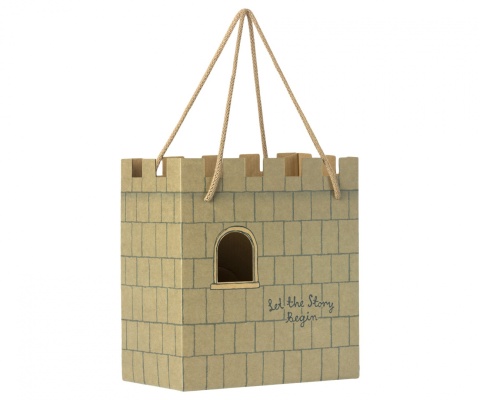MAILEG Torebka papierowa ZAMEK, Paper bag, Castle