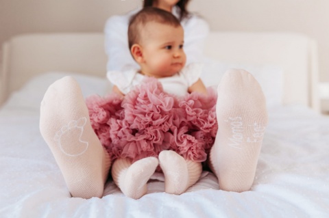 Mama's Feet Podkolanówki Dziecięce - Biszkoptowy Aniołek