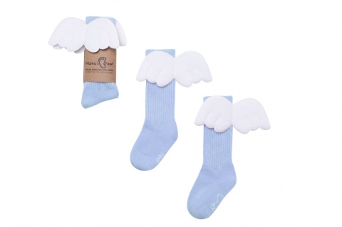 Mama's Feet Podkolanówki Dziecięce - Błękitny Aniołek