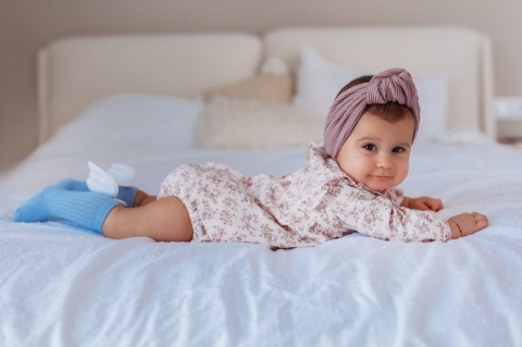 Mama's Feet Podkolanówki Dziecięce - Błękitny Aniołek