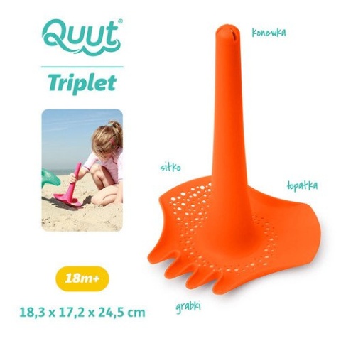 QUUT Łopatka wielofunkcyjna Triplet Mighty Orange