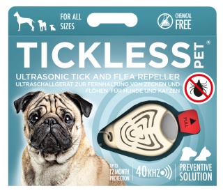 TICKLESS odstraszacz kleszczy dla psów, kotów Pet - Beige