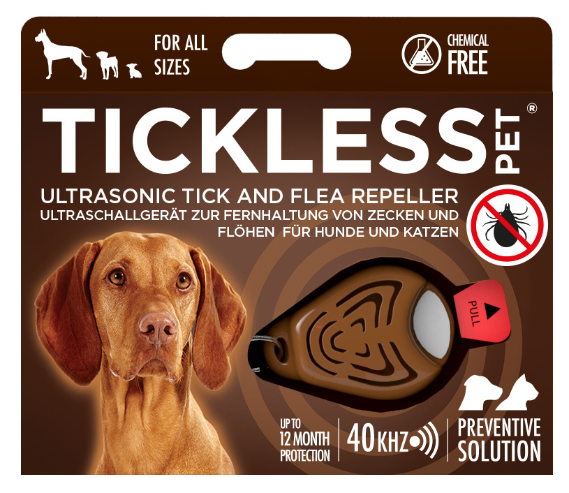 TICKLESS odstraszacz kleszczy dla psów, kotów Pet - Brown TICKLESS odstraszacz kleszczy dla psów, kotów Pet - Brown