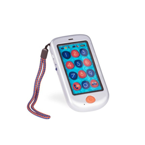 B.Toys Hi!! Phone - Telefon dotykowy Metalic srebrny B.Toys Hi!! Phone - Telefon dotykowy Metalic srebrny