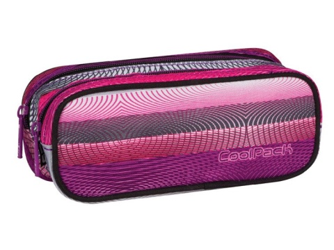 CoolPack Piórnik szkolny, saszetka podwójna Clever Purple Twist