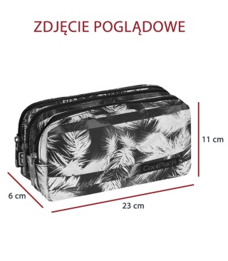 CoolPack Piórnik szkolny, saszetka prostokątna Primus Blush meadow, 3 przegrody