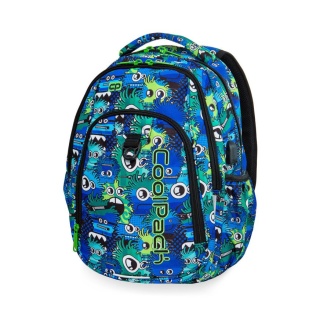 CoolPack Plecak szkolny, klasa 3-8, STRIKE L Wiggly Eyes Blue