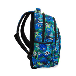 CoolPack Plecak szkolny, klasa 3-8, STRIKE L Wiggly Eyes Blue