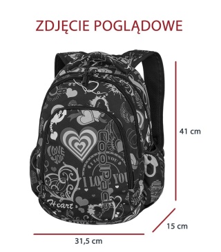 CoolPack Plecak szkolny, klasa 0-3, PRIME Tire Tracks 3przegródki