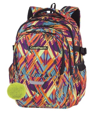 CoolPack Plecak młodzieżowy, klasa 4-8, Factor Color Vibes, 4 przegrody