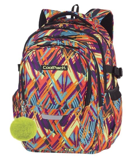 CoolPack Plecak młodzieżowy, klasa 4-8, Factor Color Vibes, 4 przegrody