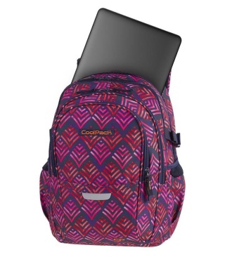 CoolPack Plecak młodzieżowy, klasa 4-8, Factor Hawaii Pink, 4 przegrody