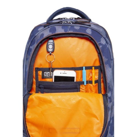 CoolPack Plecak szkolny, klasa 4-8, Factor Misty Tangerine, 4 komory