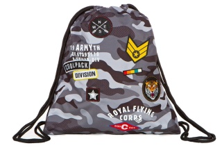 CoolPack Worek sportowy Sprint Camo Black Badges