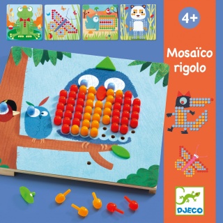 DJECO Mozaika RIGOLO-kolorowe obrazki