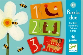 DJECO Puzzle łączenie liczb i liter