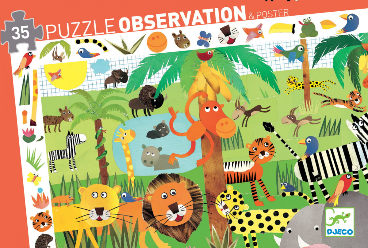 manustore.pl DJECO Puzzle obserwacja Dżungla manustore.pl DJECO Puzzle obserwacja Dżungla