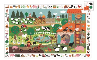 DJECO Puzzle obserwacja Farma 35 elementów