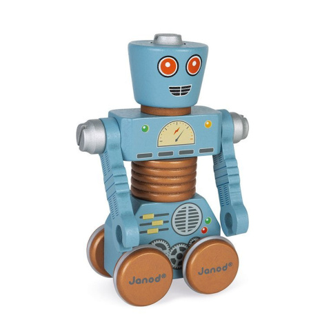 Janod Drewniane roboty do składania ze śrubokrętem Brico'kids Janod Drewniane roboty do składania ze śrubokrętem Brico'kids
