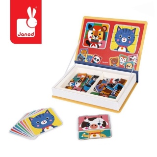Magnetyczna układanka Janod - Puzzle zwierzątka