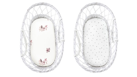 SLEEPEE Prześcieradło do gondoli We care 2-pak Jungle Bird/Szare Kropki