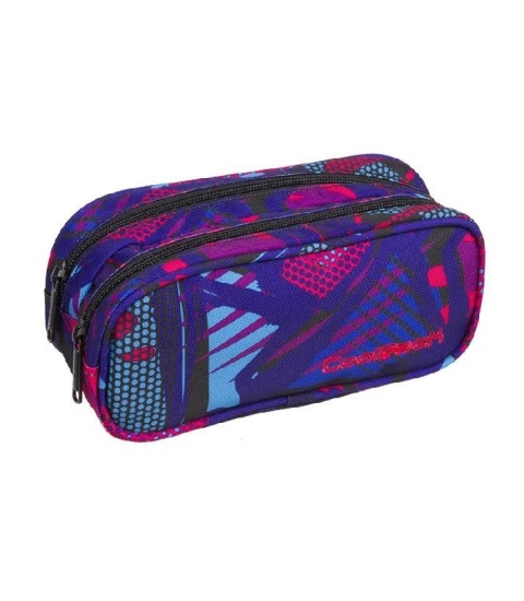 CoolPack Saszetka piórnik podwójna Clever Crazy Pink Abstract
