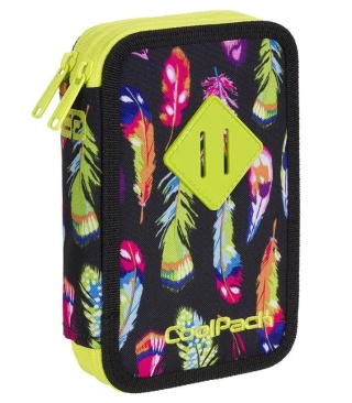 CoolPack Piórnik szkolny podwójny z wyposażeniem Coolpack Jumper 2 Feathers