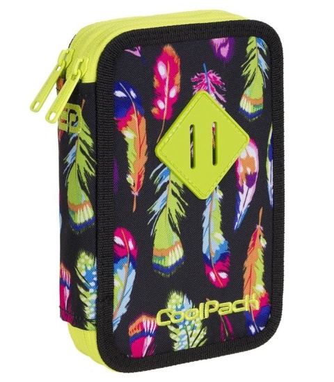 CoolPack Piórnik szkolny podwójny z wyposażeniem Coolpack Jumper 2 Feathers