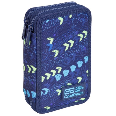 CoolPack Piórnik szkolny podwójny z wyposażeniem Jumper 2 Chevron