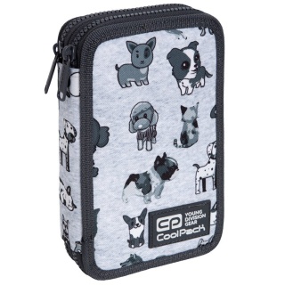 CoolPack Piórnik szkolny podwójny z wyposażeniem Jumper 2 Doggies