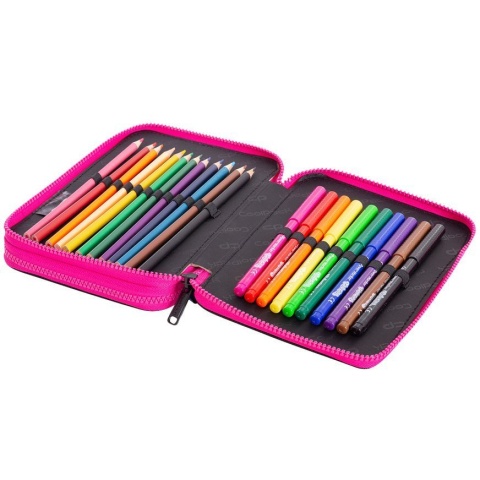 CoolPack Piórnik szkolny podwójny z wyposażeniem Jumper XL Color Bomb