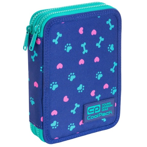 CoolPack Piórnik szkolny podwójny z wyposażeniem Jumper XL Puppy Love