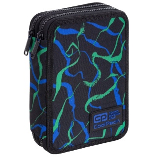 CoolPack Piórnik szkolny podwójny z wyposażeniem Jumper XL Infragreen