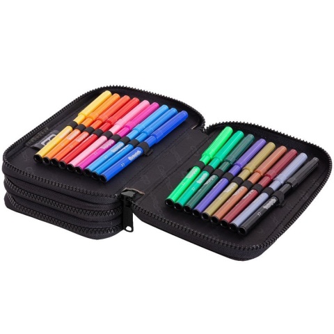CoolPack Piórnik szkolny potrójny z wyposażeniem Jumper 3 Links