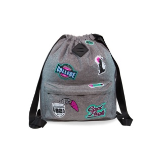 CoolPack Plecak miejski URBAN BADGES GIRLS GREY