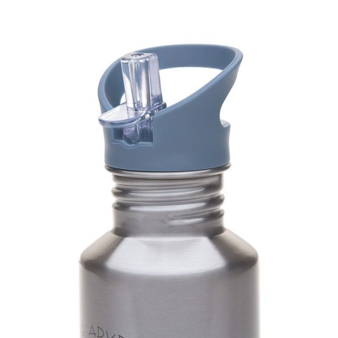 Lassig Butelka - bidon ze stali nierdzewnej z dodatkową zakrętką z ustnikiem 500 ml Adventure Traktor